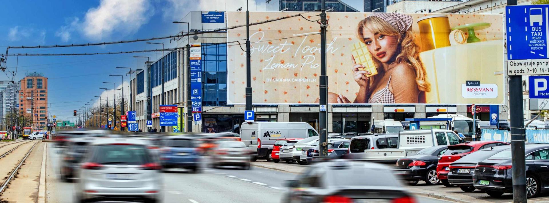 Lemon Pie od Sabriny Carpenter w kampanii OOH. Zasięg i doświadczenie w jednym projekcie